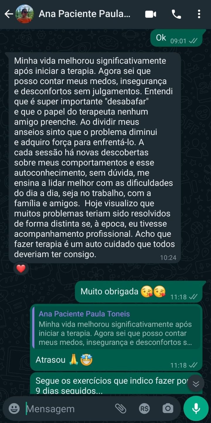 Daiane Freitas Vieira Psicologia e Terapias